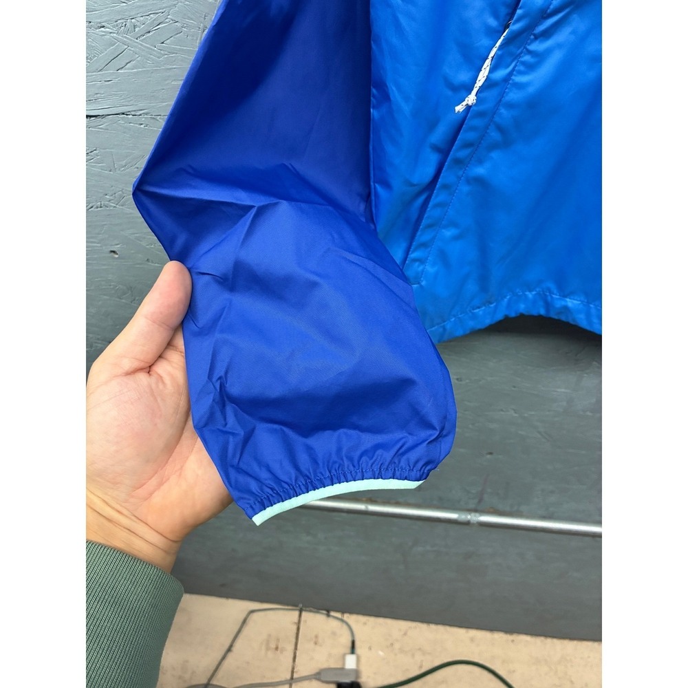 Columbia Colorblock Windbreaker Jacket Womens XL Blue Hooded Outdoor Hiking - Picture 3 of 11